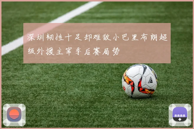 深圳韧性十足却难敌小巴里布朗超级外援主宰季后赛局势